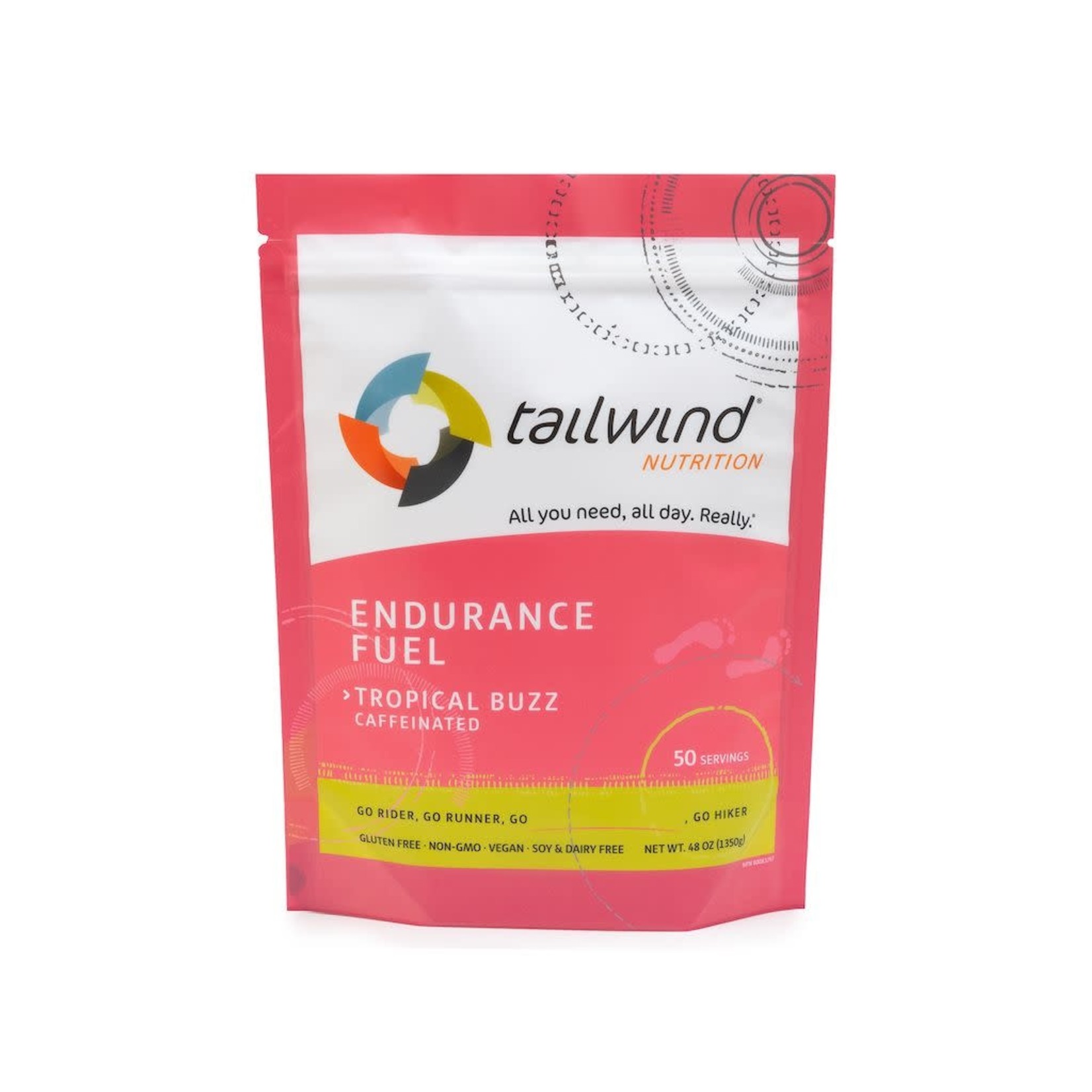 Tailwind Nutrition Endurance Fuel Tailwind Caffeinated Tropical Buzz (50 servings)