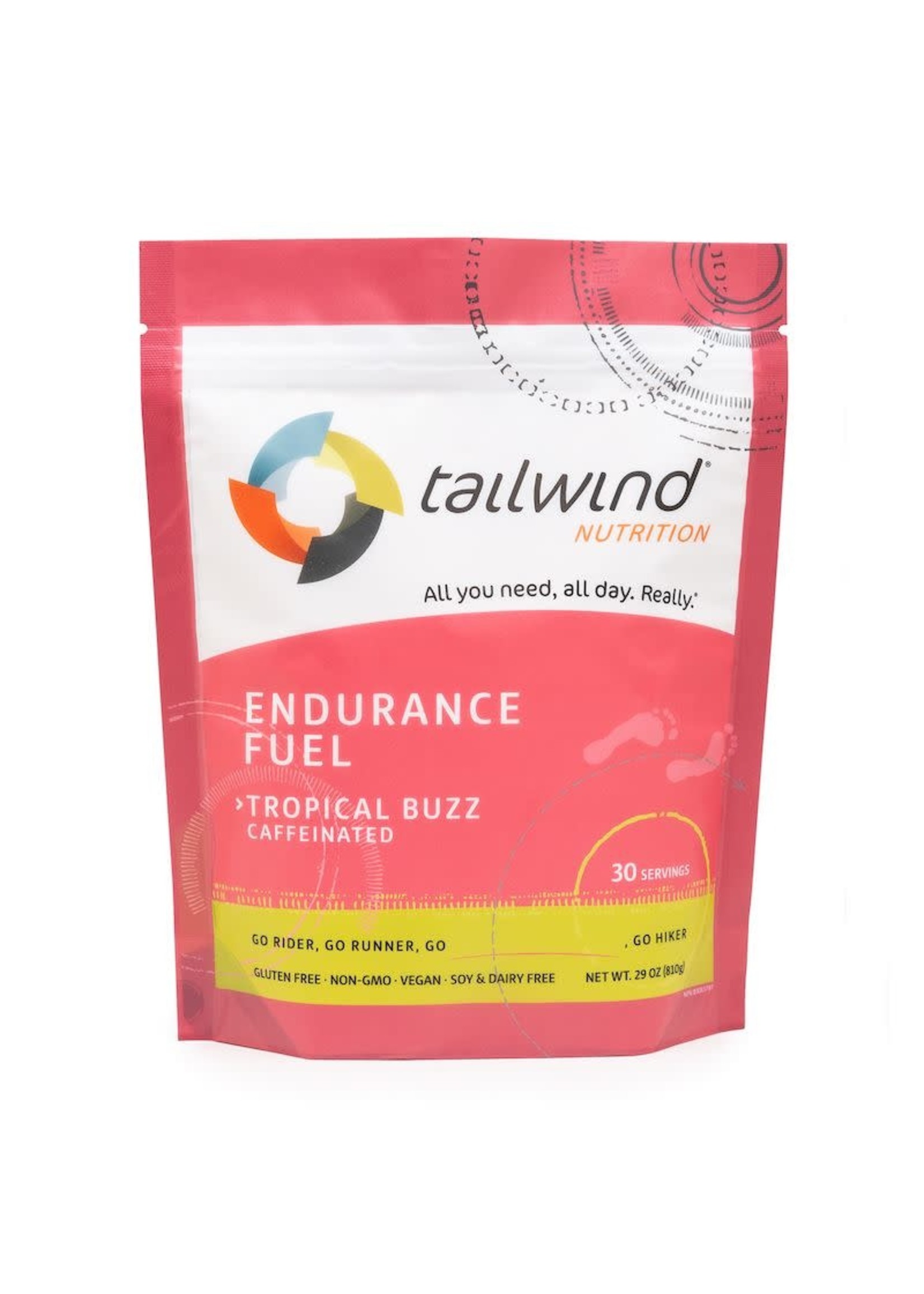 Tailwind Nutrition Endurance Fuel Tailwind Caffeinated Tropical Buzz (30 servings)