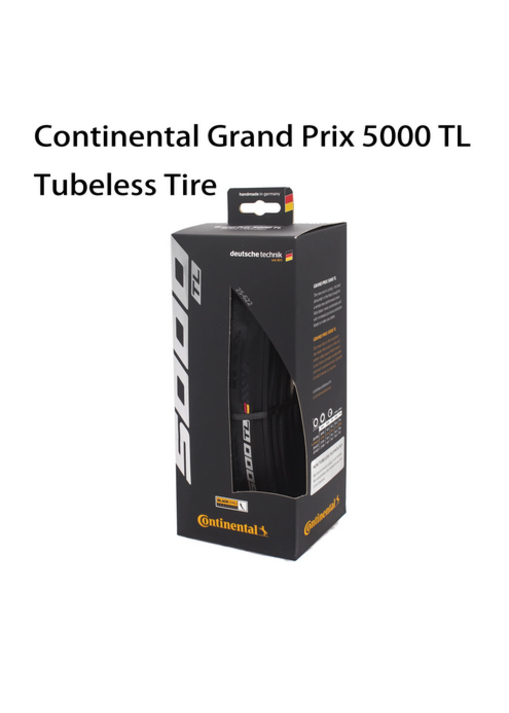 Floreren Nauwkeurig korting Tire Continental Grand Prix 5000 TL 700 X 25 Black-BW + Black Chili -  Durango Bikes