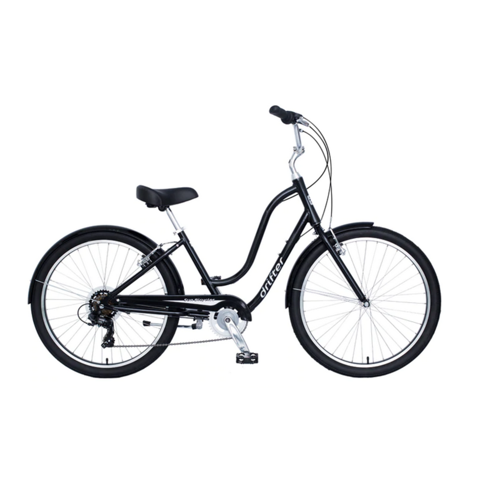 SUN BICYCLES Sun Drifter Bike Alluminum  Lady  7sp Black-Metallic