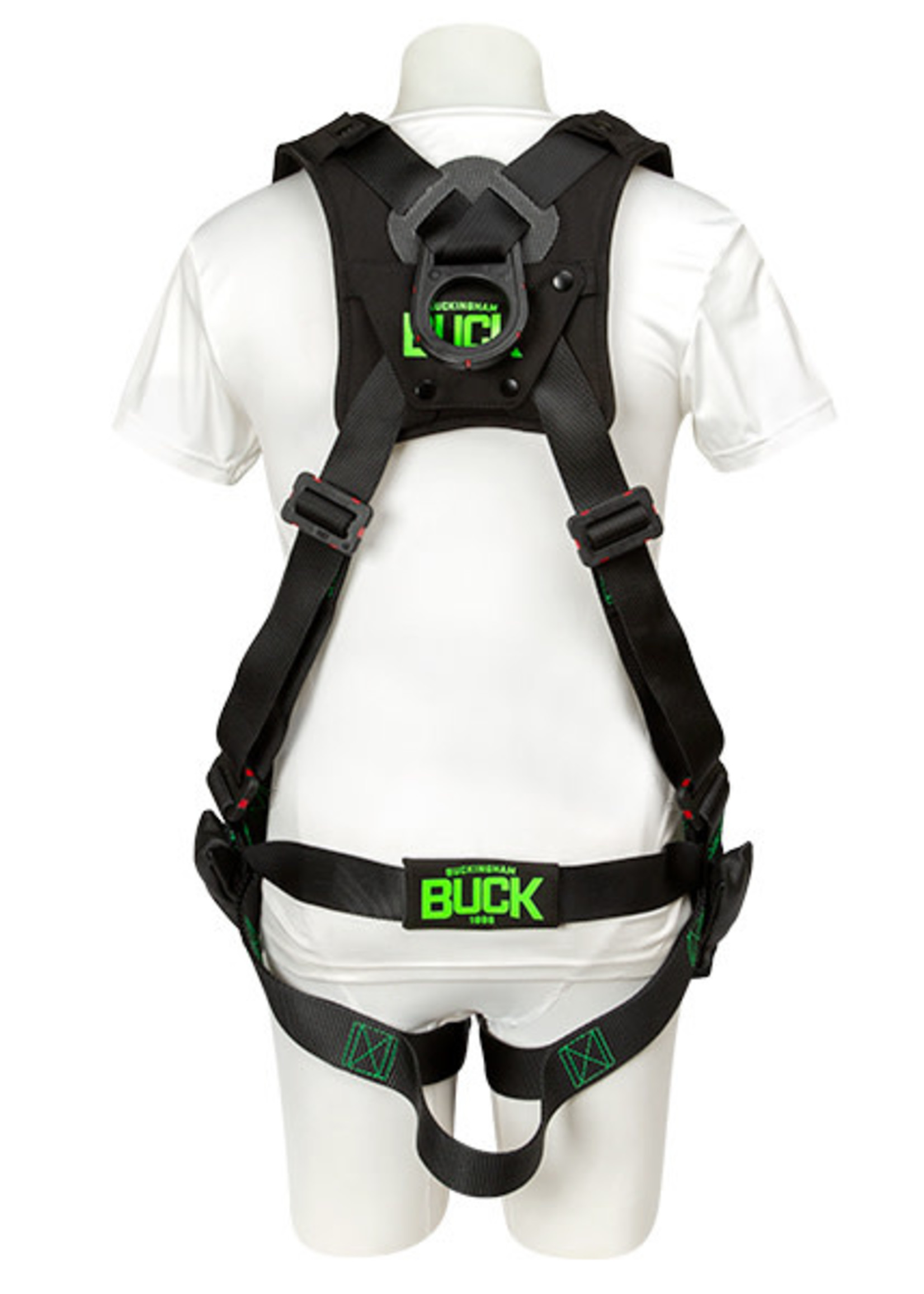 Buckingham Mfg BUCKOHM TRUEFIT HARNESS WITH DIELECTRIC D-RING - U68L7NQ2 BLACK