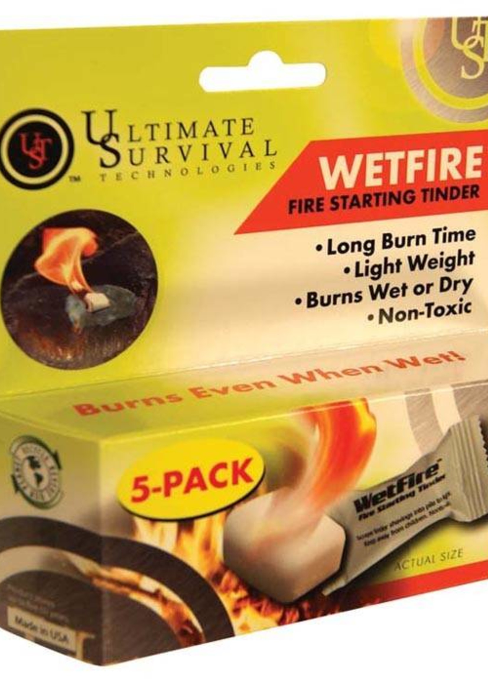 ULTIMATE SURVIVAL Wetfire Tinder, 5pk
