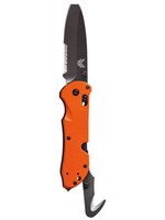 Benchmade USA Triage Orange Scales, Blunt tip Blade, Serrated