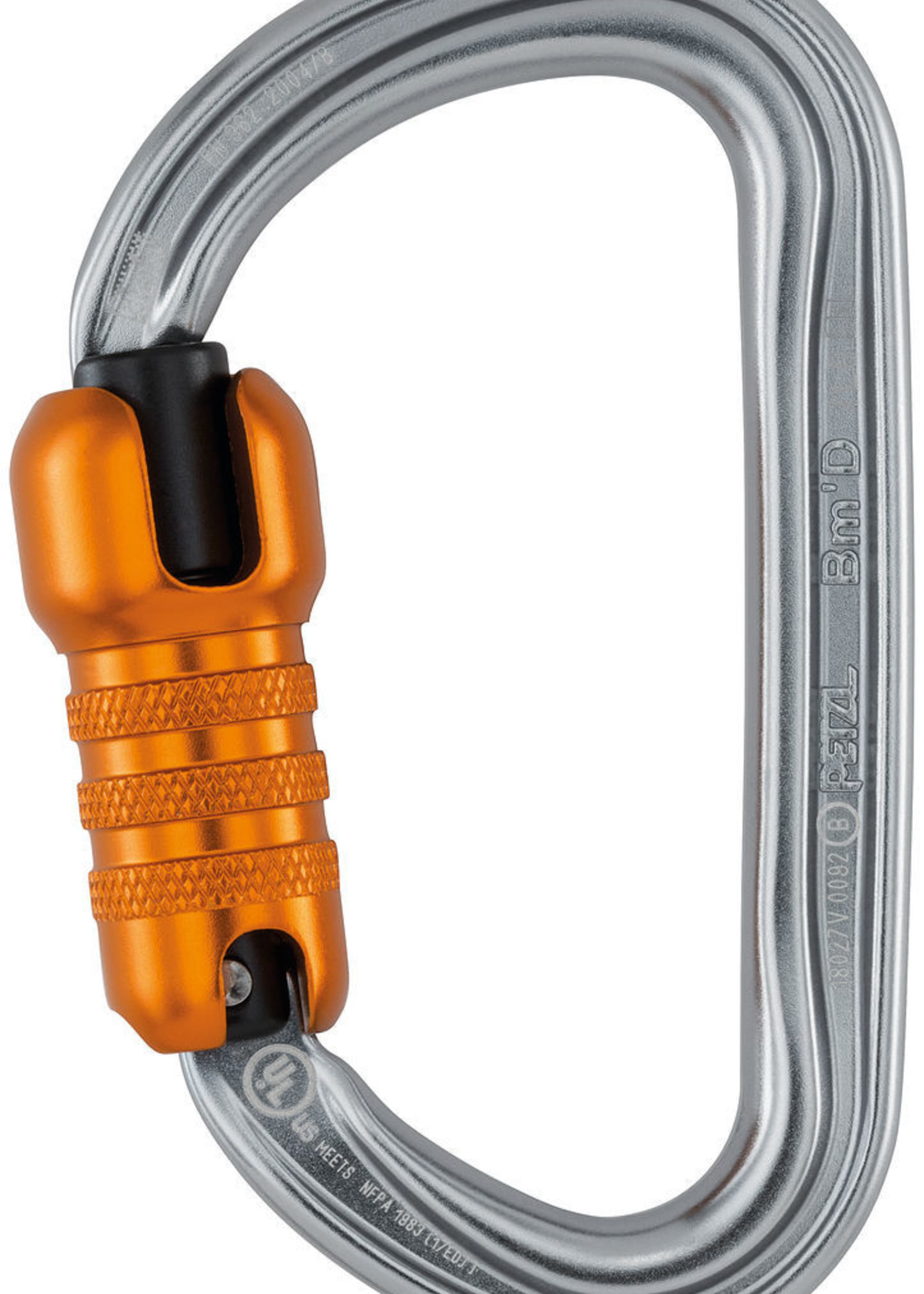 Petzl America Bm'D H-frame carabiner, NFPA, ANSI & CSA TRIACT-LOCK -