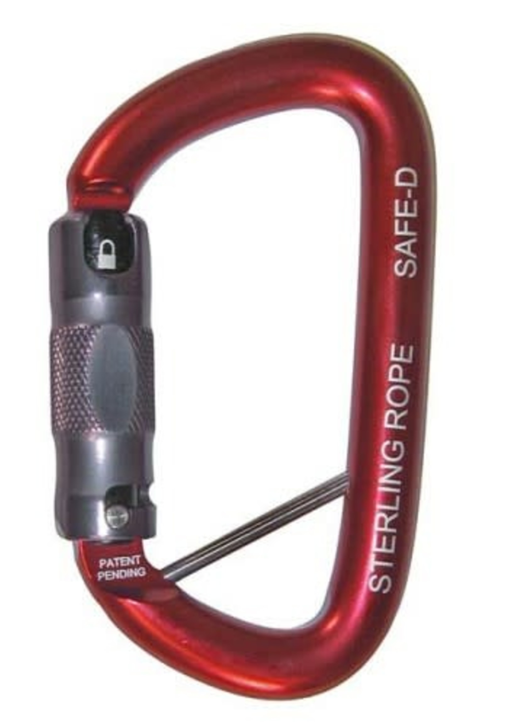 Sterling Rope SafeD Autolock Carabiner w/Lanyard Pin
