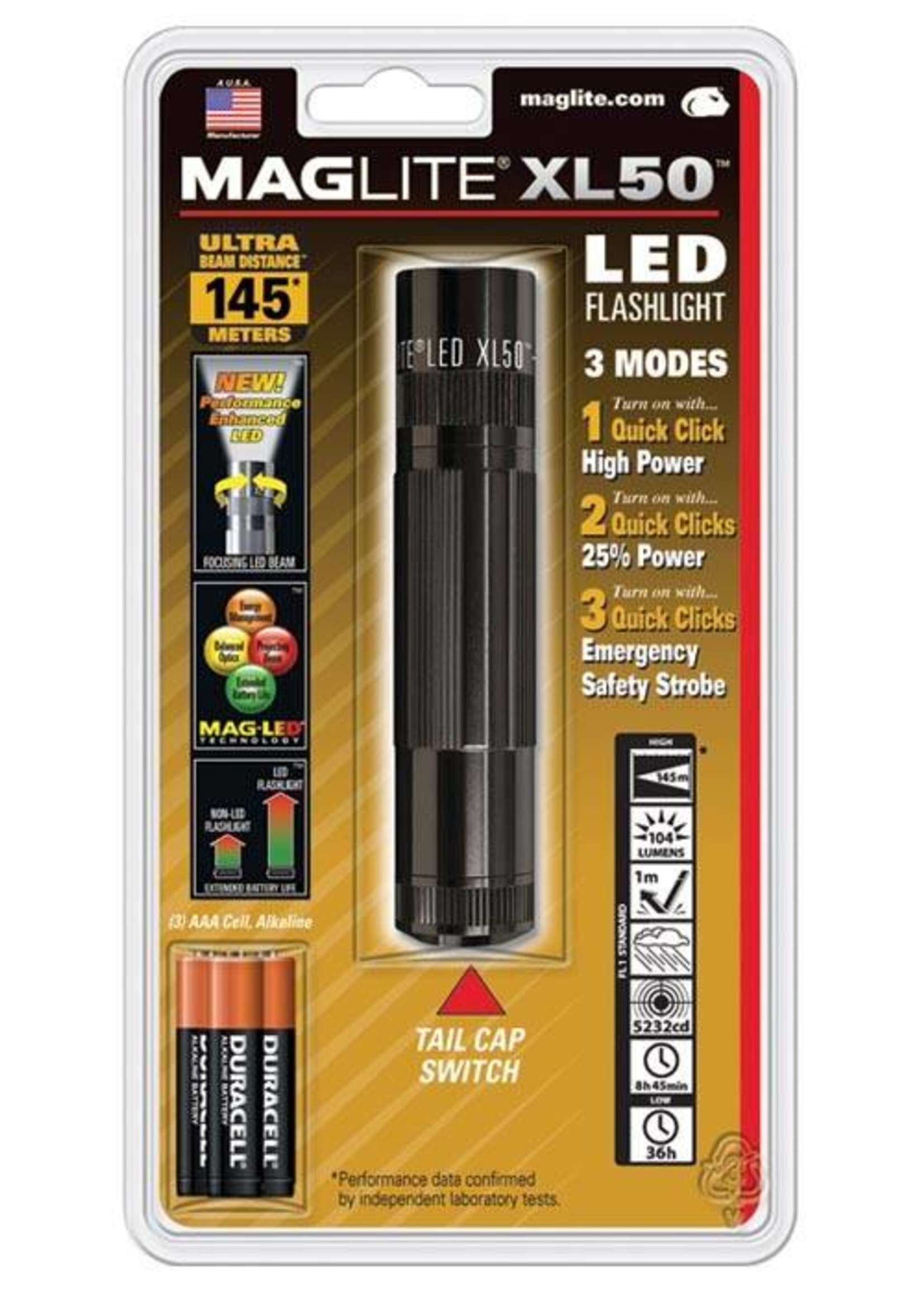 MAG XL 50 LED FLASHLIGHTBLACK