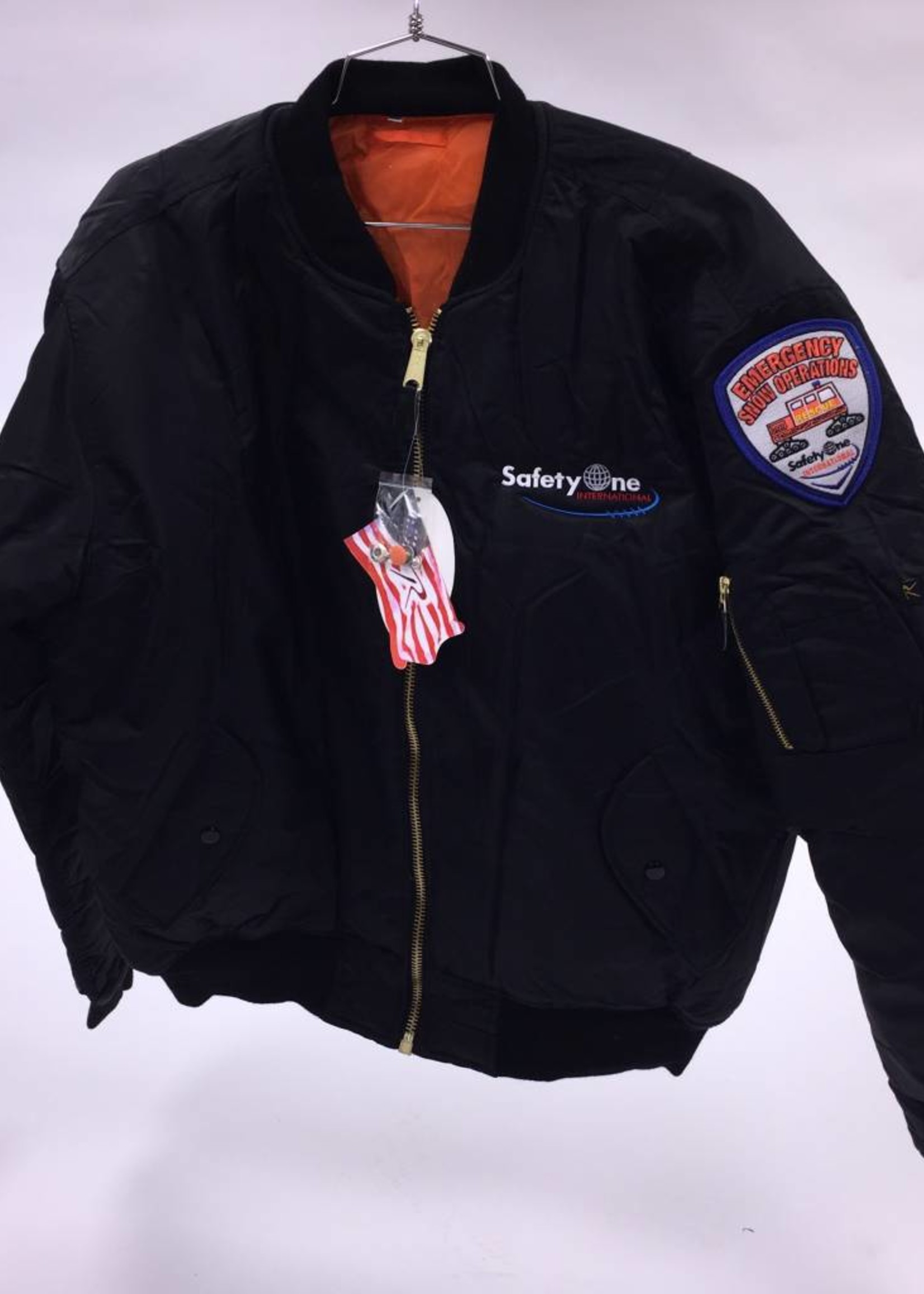 Rothco SafetyOne MA-1 Flight Jacket - Black