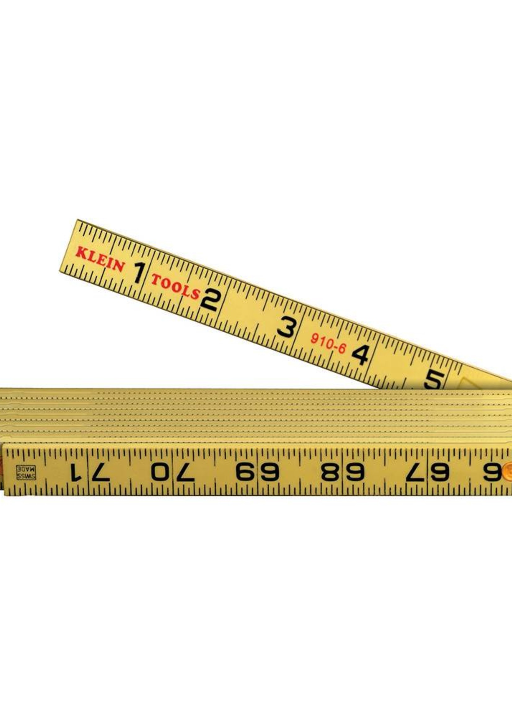 Klein Tools Folding Fiberglass Ruler, Inside Read