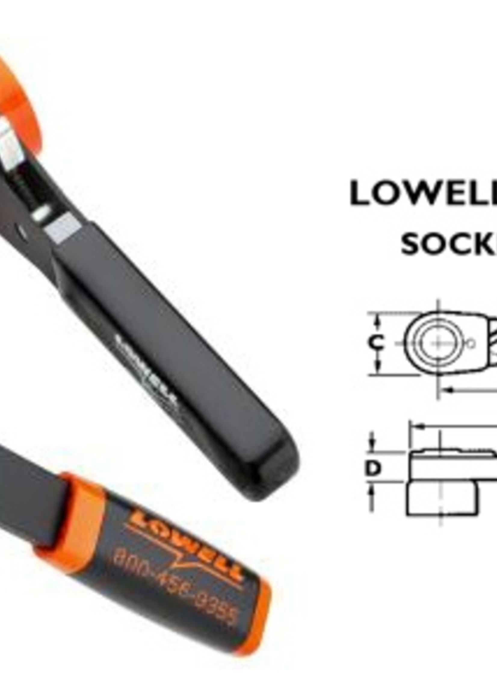 Lowell Tools Lowell Lineman's Ratcheting Wrench w/handle