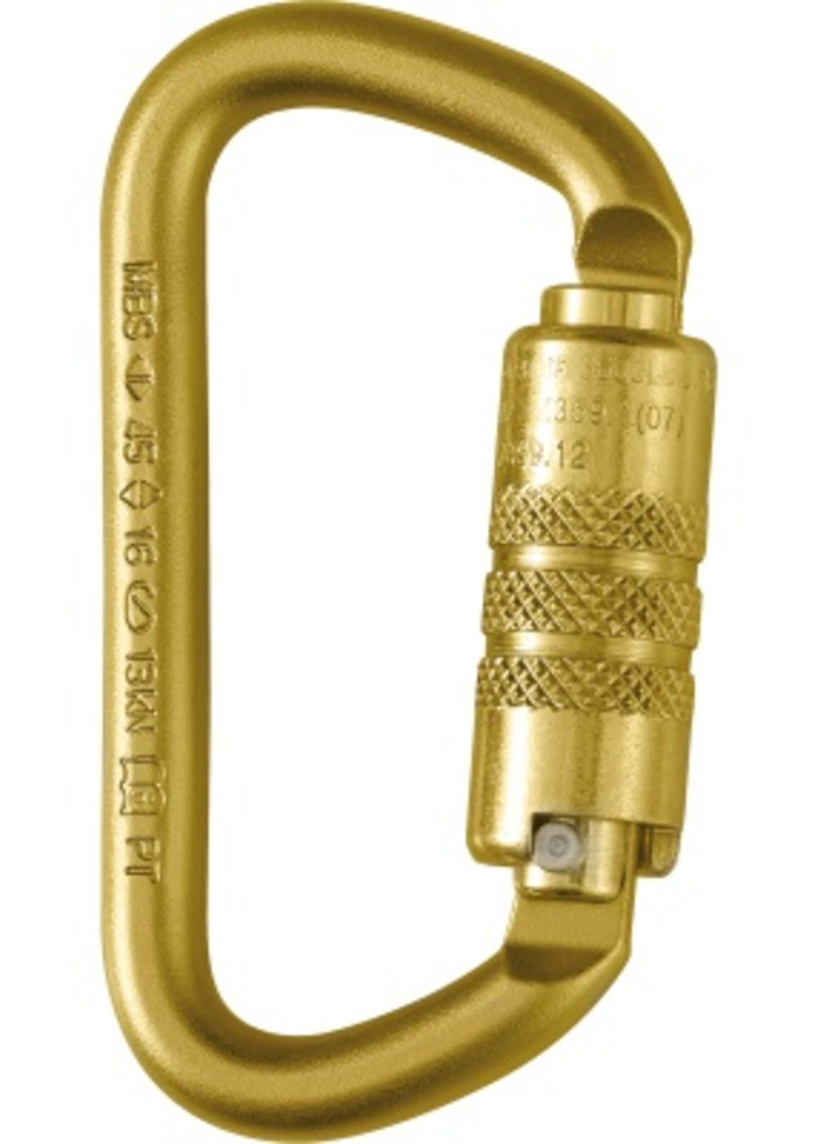 Skylotec Standard Size Steel D Shaped Carabiner - ANSI Rated Gate