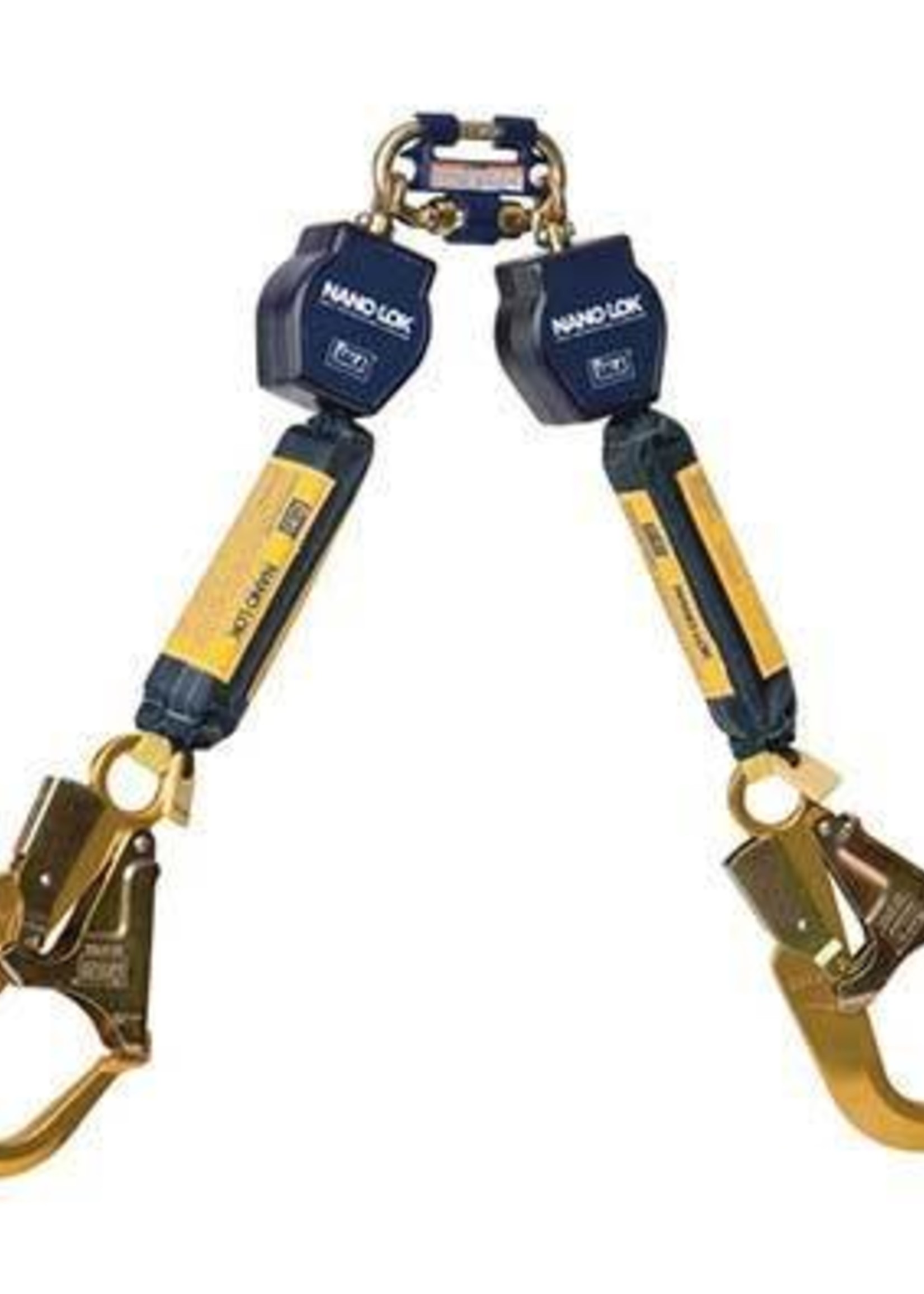 3M Fall Protection Nano-Lok Twin-Leg Quick Connect Self Retracting Lifeline - Web