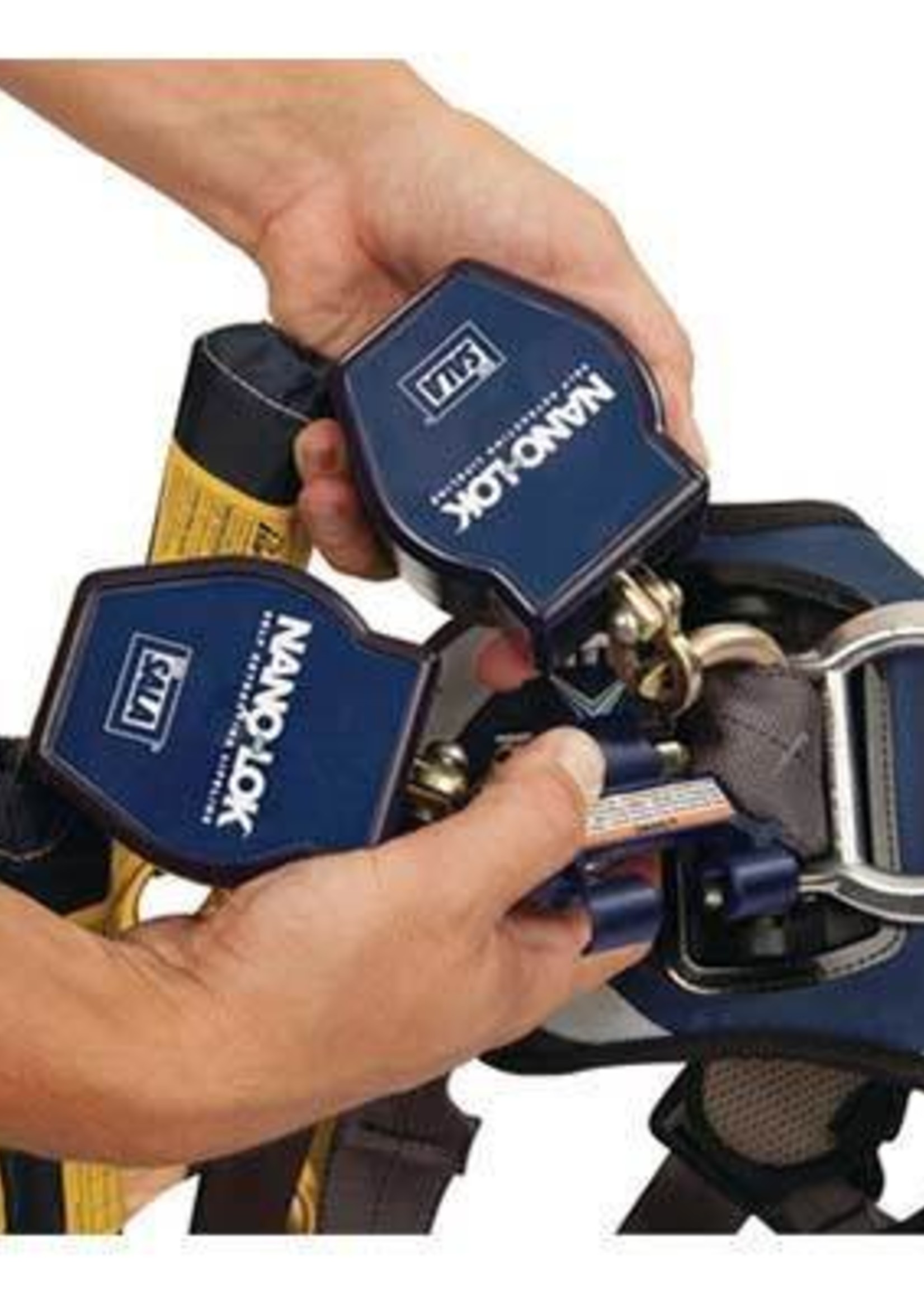 3M Fall Protection Nano-Lok Twin-Leg Quick Connect Self Retracting Lifeline - Web