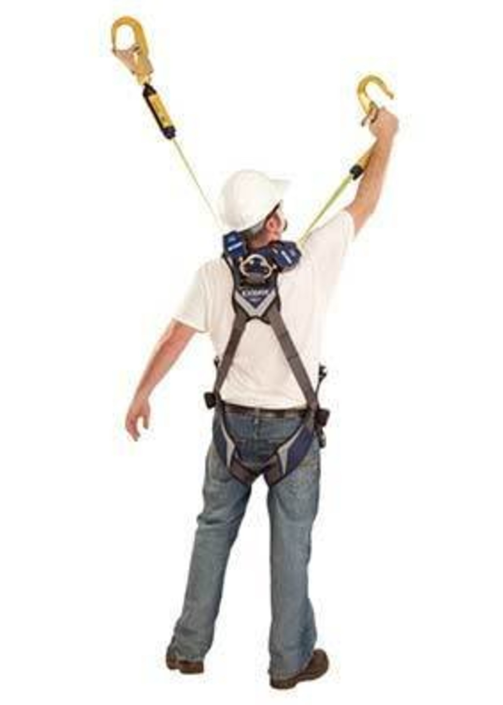 3M Fall Protection Nano-Lok Twin-Leg Quick Connect Self Retracting Lifeline - Web