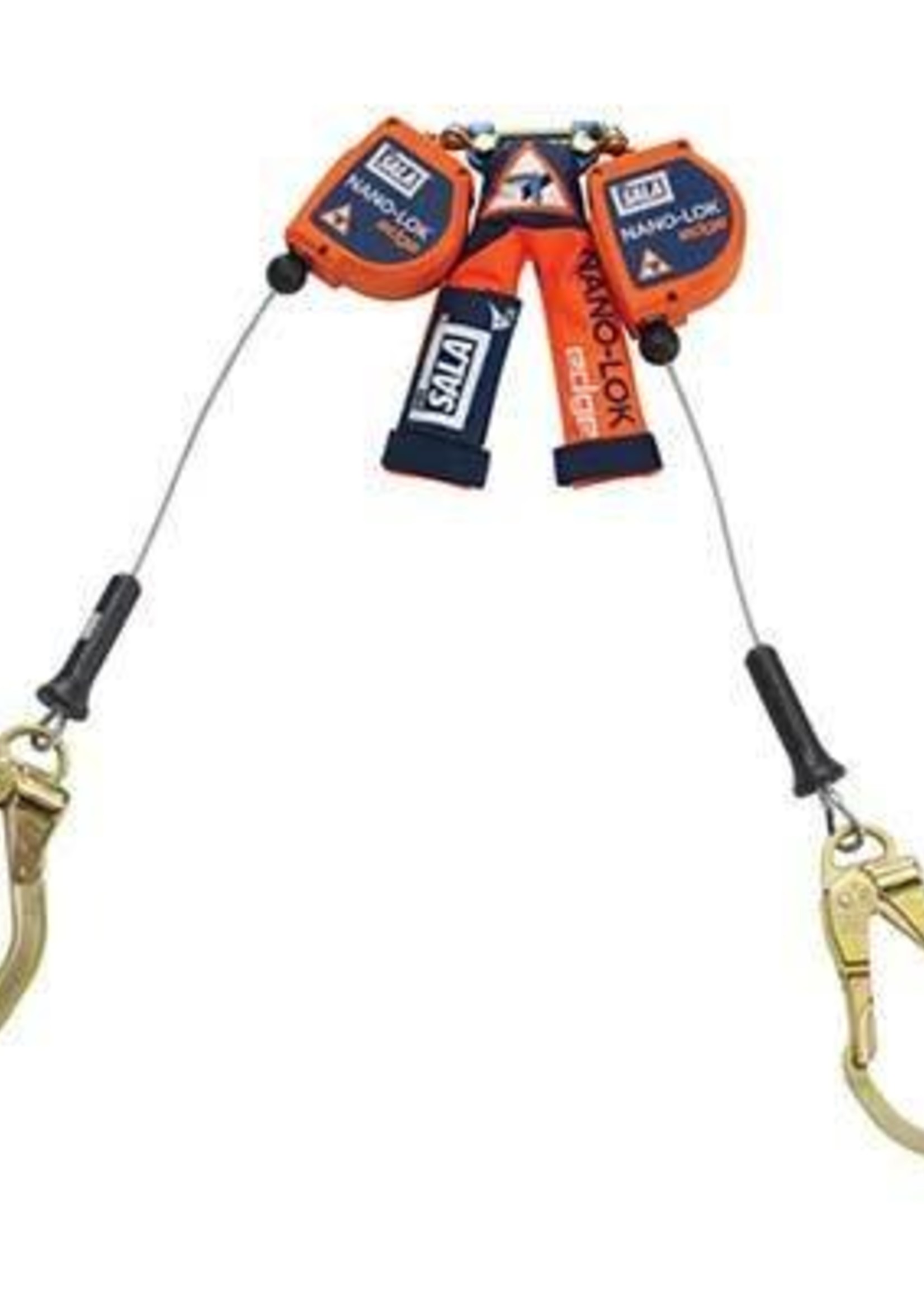 3M Fall Protection Nano-Lok edge Twin-Leg Quick Connect Self-Retracting Lifeline - Cable
