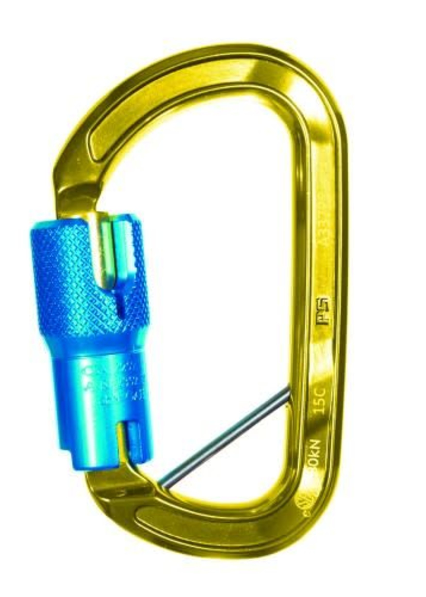 Sterling Rope Aluminum ANSI Autolock w/pin Gold w/Blue