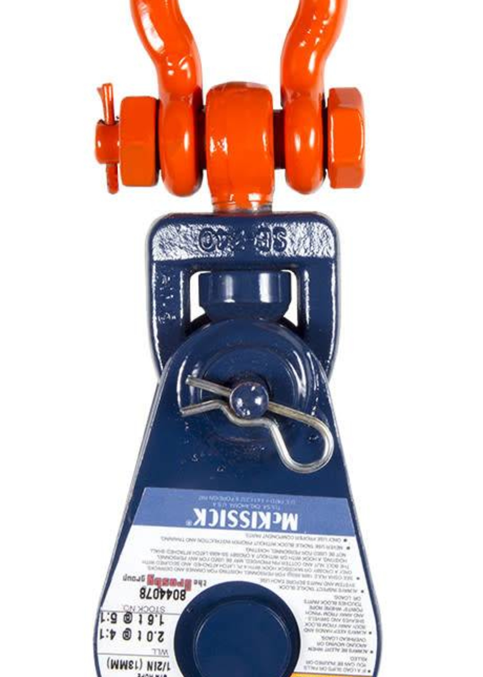 McKissick McKissick Block - 3" Sheave  - 1/2" Synthetic Rope