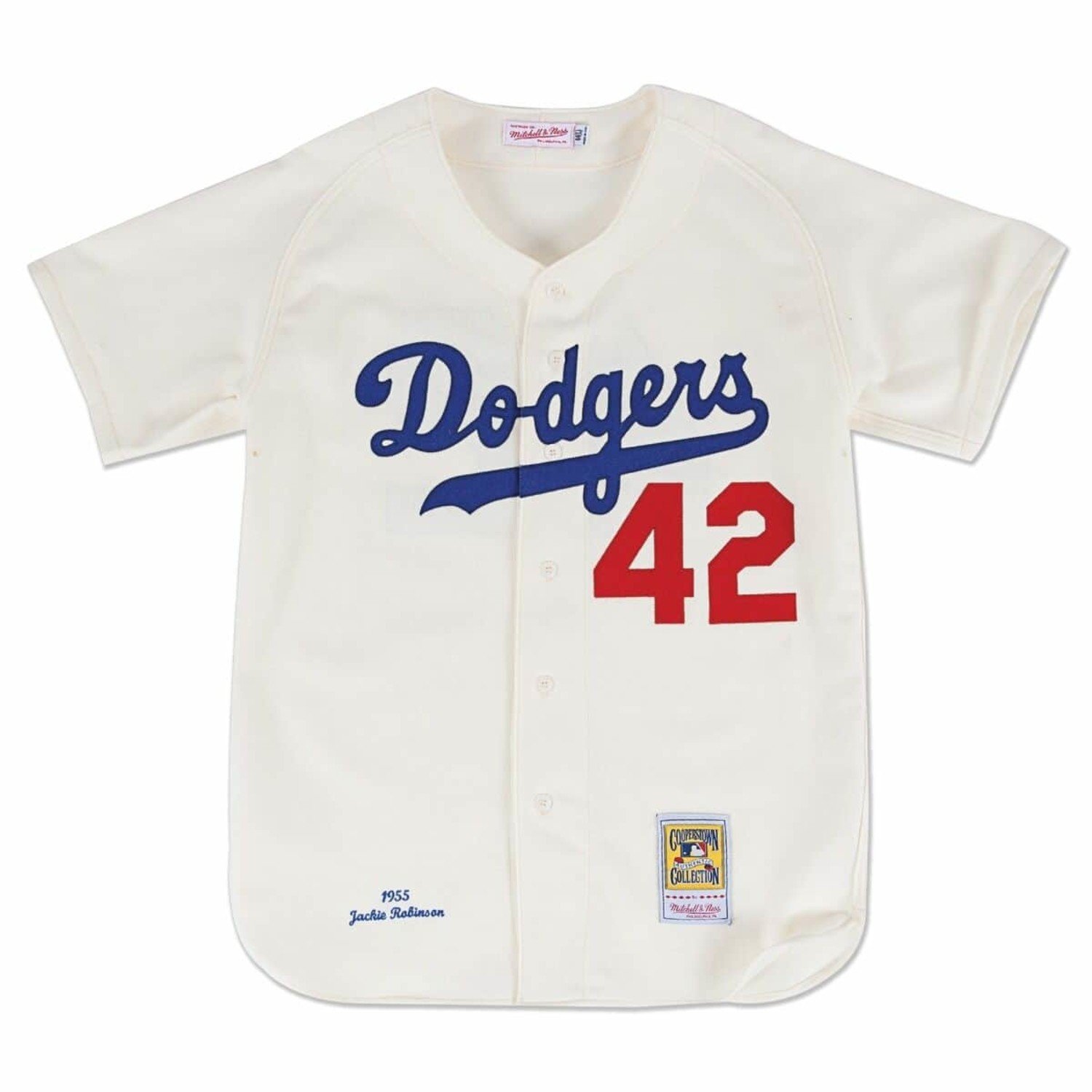 Brooklyn Dodgers Jackie Robinson 1949 Mitchell & Ness Full-Zip Authentic Jersey Medium