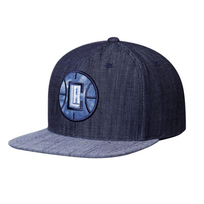 Mitchell and Ness LA Clippers Mitchell & Ness Blue Linen Snapback Blue