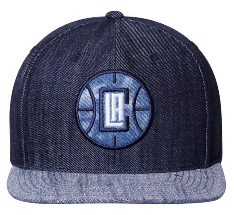 Mitchell and Ness LA Clippers Mitchell & Ness Blue Linen Snapback Blue