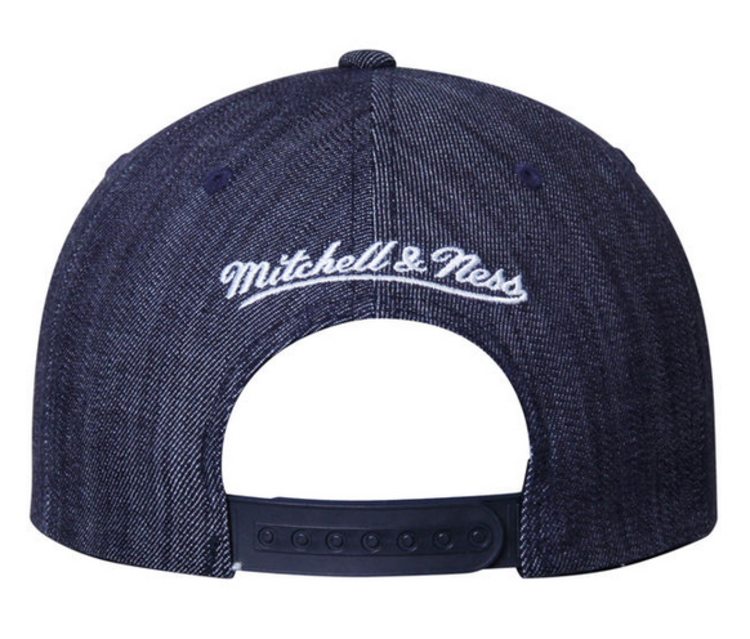 Mitchell and Ness LA Clippers Mitchell & Ness Blue Linen Snapback Blue