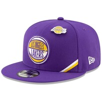 New Era LA Lakers New Era 2019 Draft Snapback  Purple