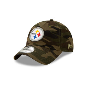 Pittsburgh Steelers New Era 9FORTY Woodland Camo Trucker Mesh Hat