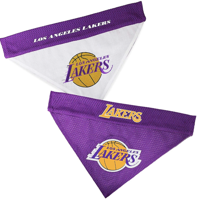 Pets First Reversible Bandana for Pets - Lakers