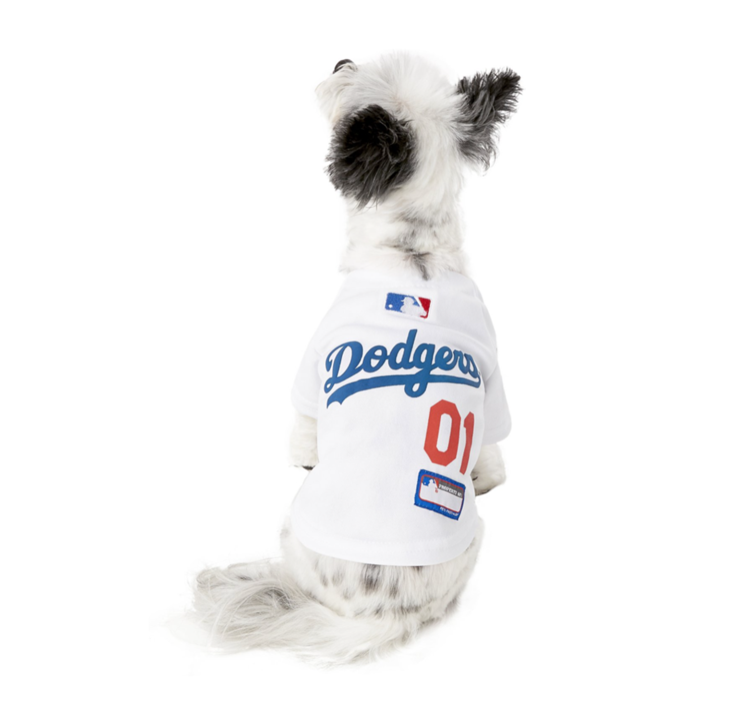 MLB Los Angeles Dodgers Pets First Pet Baseball Jersey - White S