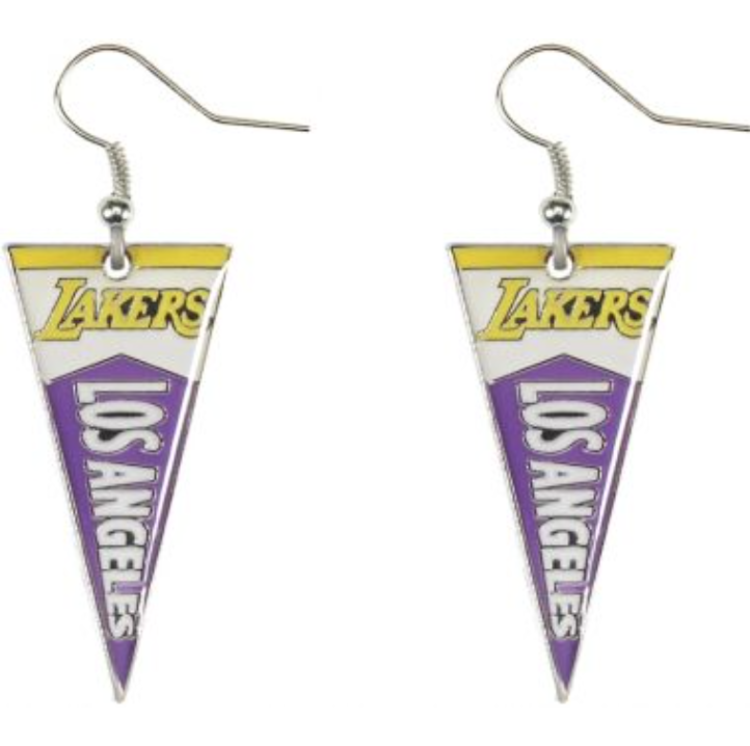 Aminco Pennant Earrings - NBA Lakers