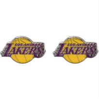 Aminco Team Post Earrings - NBA Lakers