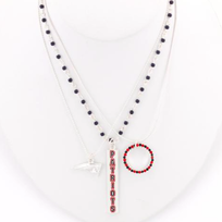 Seasons Jewelry NFL New England Patriots Trio Necklace