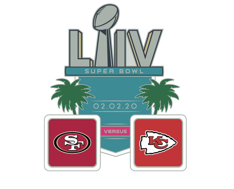 PSG SBLIV Lapel Pin NFL PSG Dueling