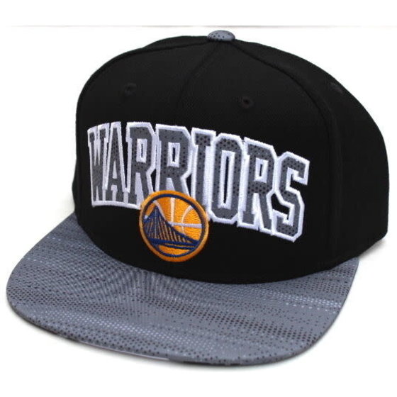 Mitchell and Ness Golden State Warriors Mitchell & Ness Grey Noise Snapback  Gray