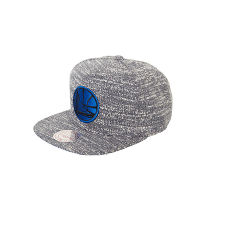 Mitchell and Ness Golden State Warriors Mitchell & Ness Grey Noise Snapback Gray