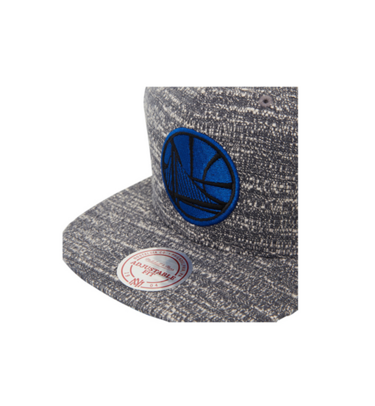 Mitchell and Ness Golden State Warriors Mitchell & Ness Grey Noise Snapback Gray