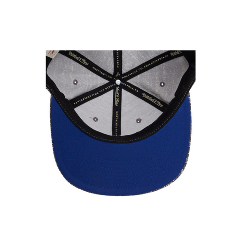 Mitchell and Ness Golden State Warriors Mitchell & Ness Grey Noise Snapback Gray