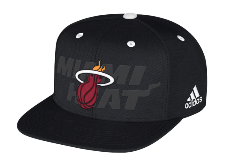 Adidas Miami Heat Adidas 2014 Draft Snapback Black