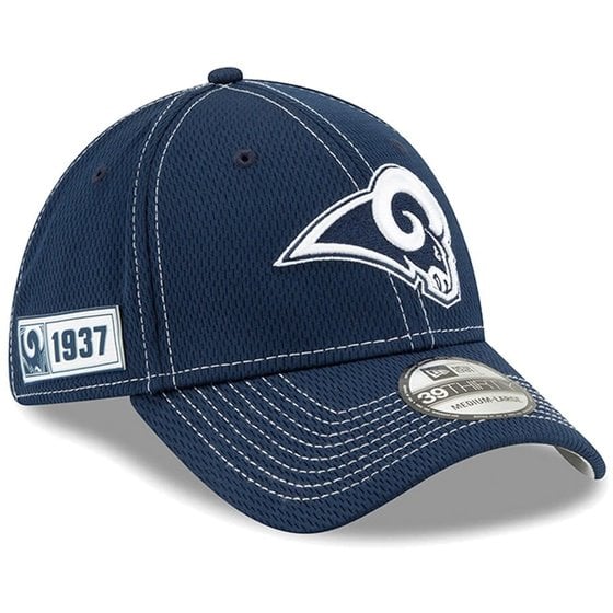 Rams Retro New Era 3930 Flex On Field SB LIII Side Patch - The