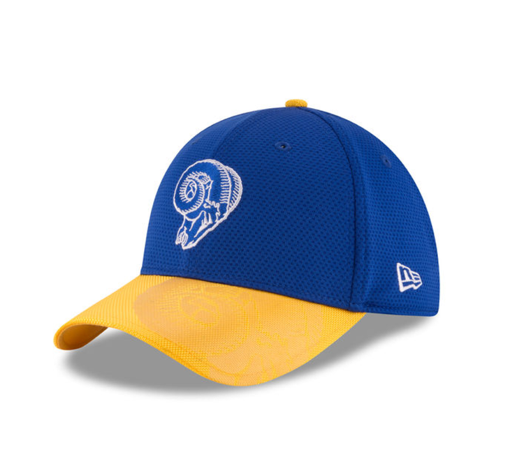 New Era LA Rams New Era 2016 Classic Sideline Tech Flex Blue/Gold