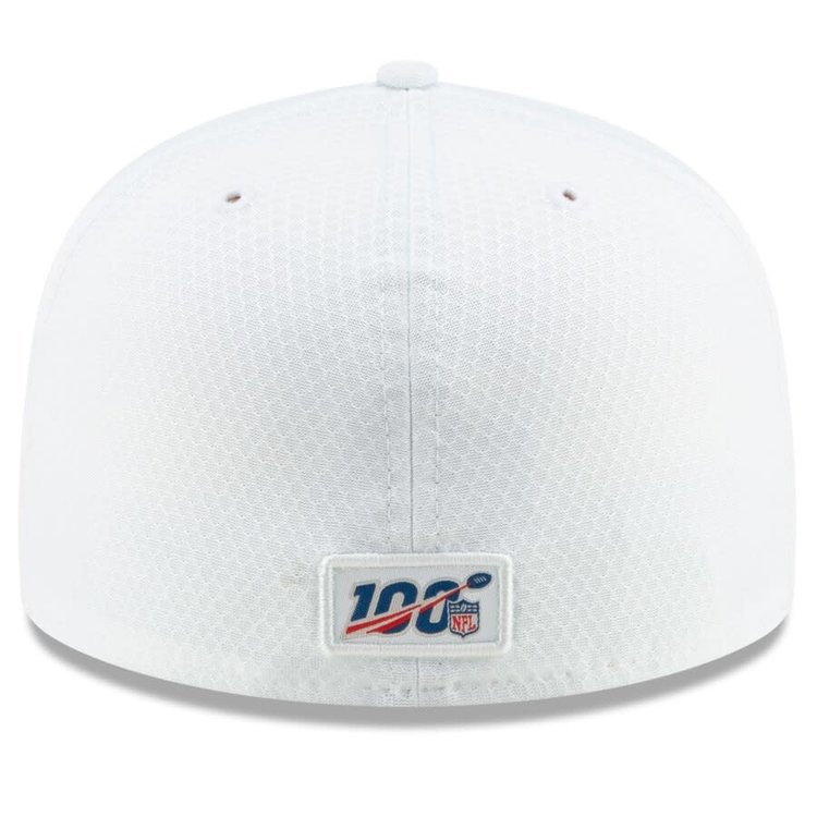 New Era Rams 19 Platinum Helmet White