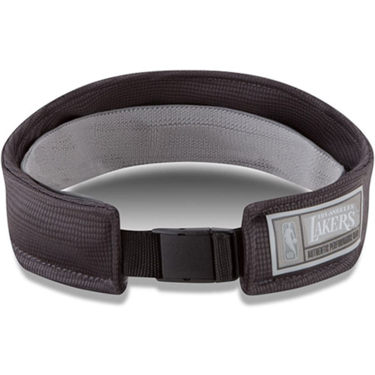 New Era LA Lakers New Era Graphite Training Series Adjustable Visor gray