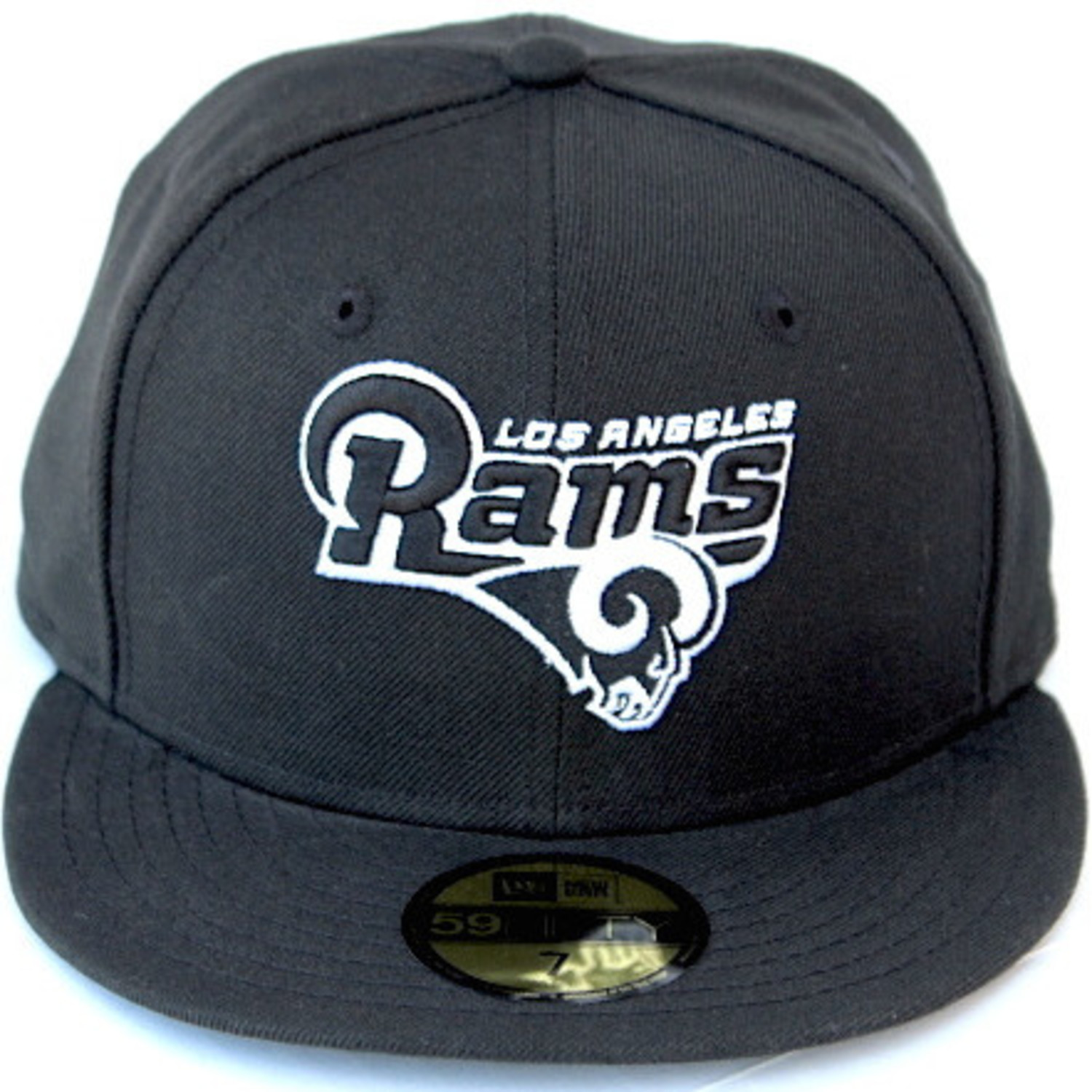 New Era LA Rams New Era Wordmark Fitted 59/50 Heather/Black