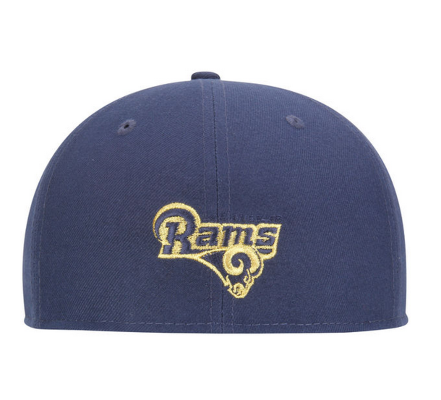 LA Rams New Era Script Fitted 5950 Navy /Gold - The Locker Room of Downey