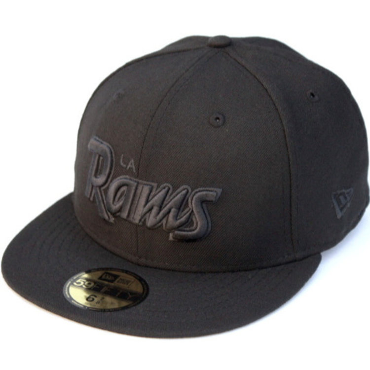 New Era LA Rams Script Black Black