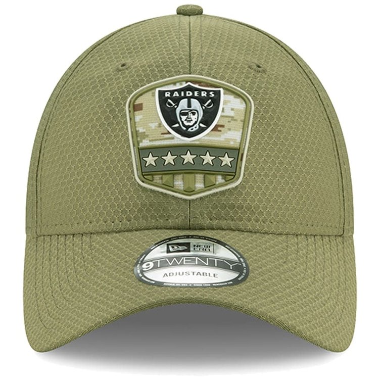 New Era Raiders New Era 2019 Salute to Service Adjustable 920 Green