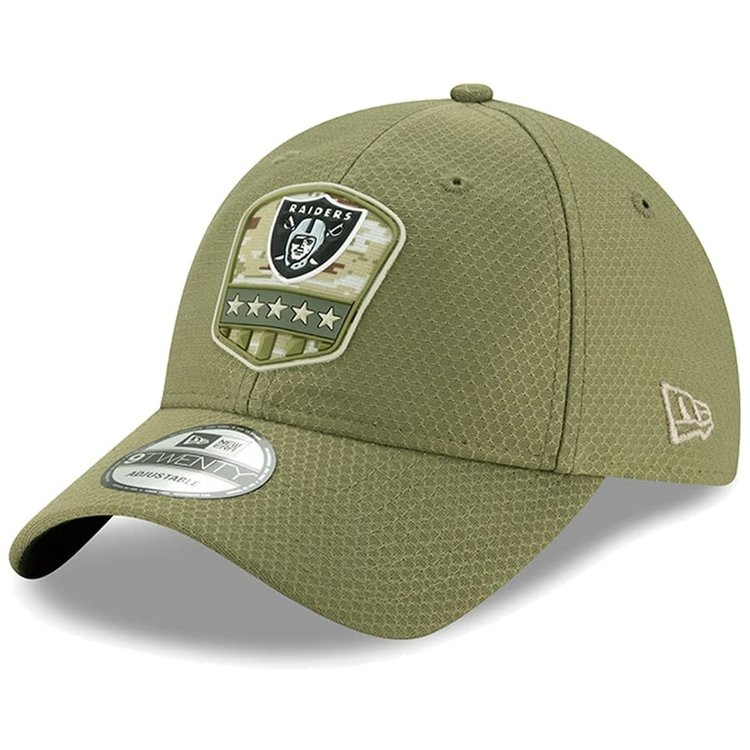 New Era Raiders New Era 2019 Salute to Service Adjustable 920 Green