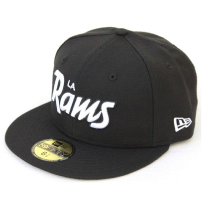 American Needle LA Rams Locker Room Champs Cap – Black Structured Hat With Embroidered Graphics, Curved Bill