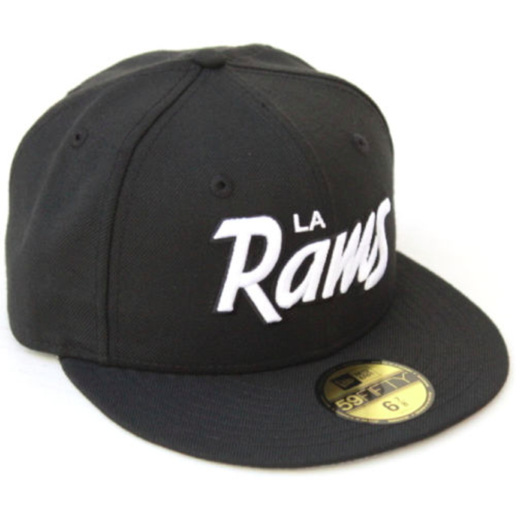 New Era Rams Script 5950 Black White