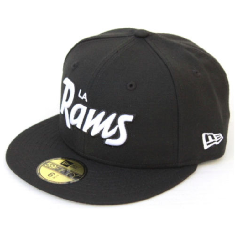 New Era Rams Script 5950 Black White