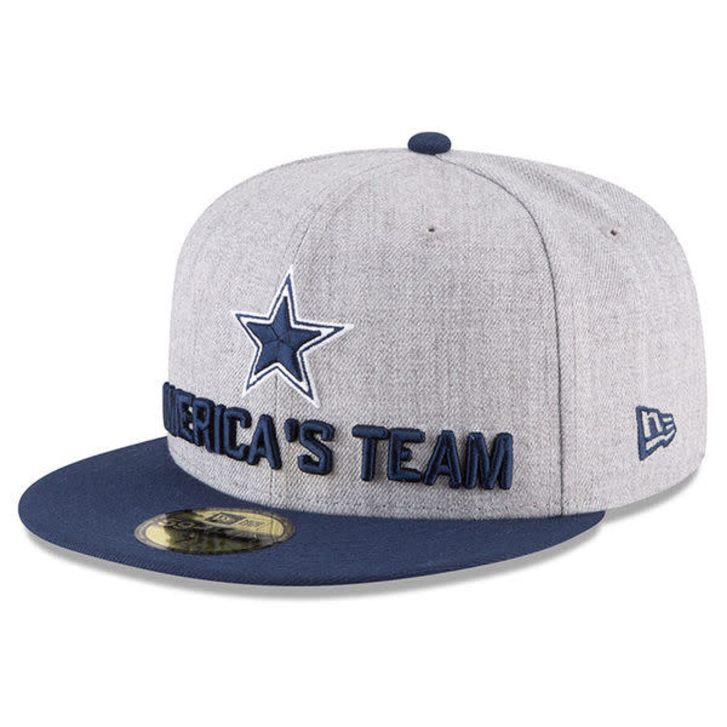 Men's New Era Heather Gray Dallas Cowboys 2018 NFC East Division Champions  Locker Room 9FORTY Adjustable Hat